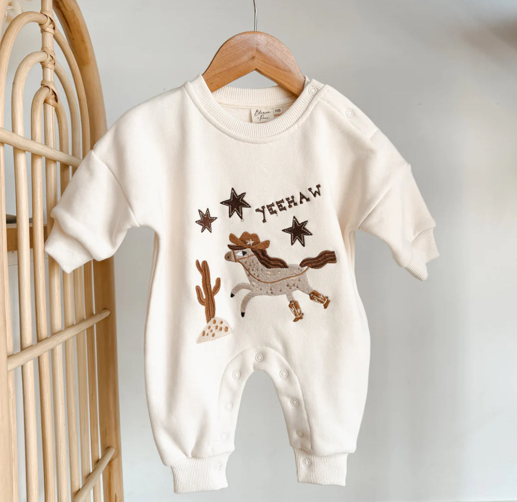 Yeehaw' Lounge Suit - Sand- Special Price