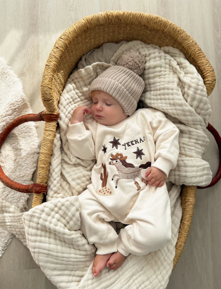 Yeehaw' Lounge Suit - Sand- Special Price