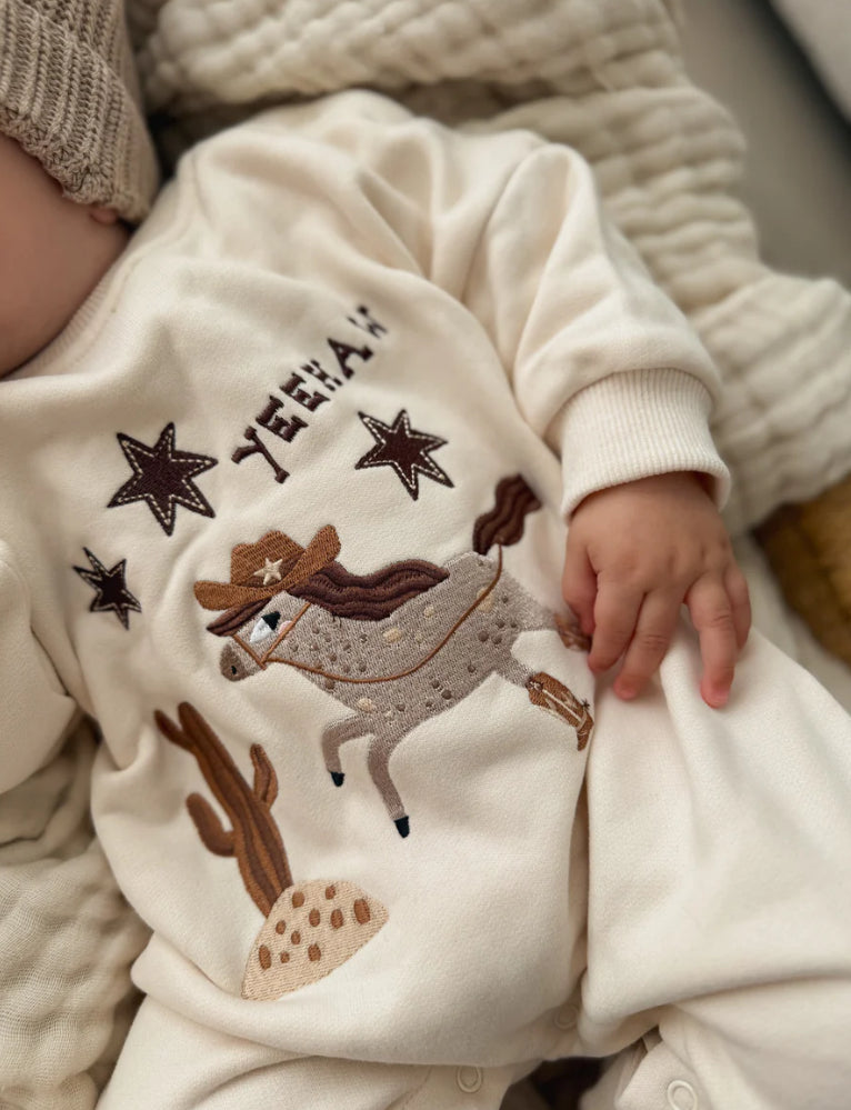 Yeehaw' Lounge Suit - Sand- Special Price