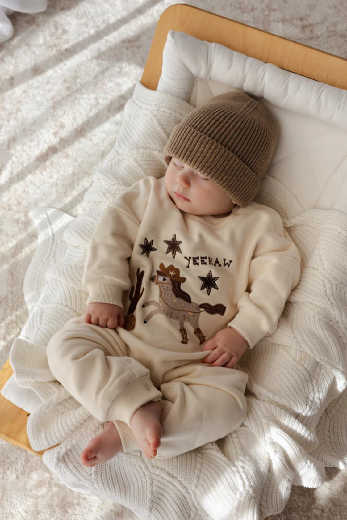 Yeehaw' Lounge Suit - Sand- Special Price