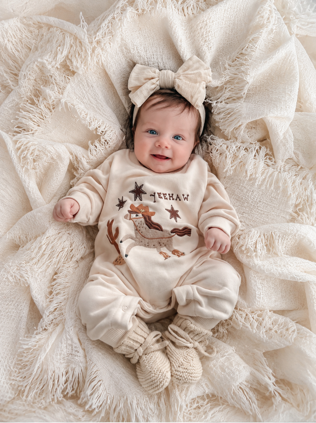 Yeehaw' Lounge Suit - Sand- Special Price
