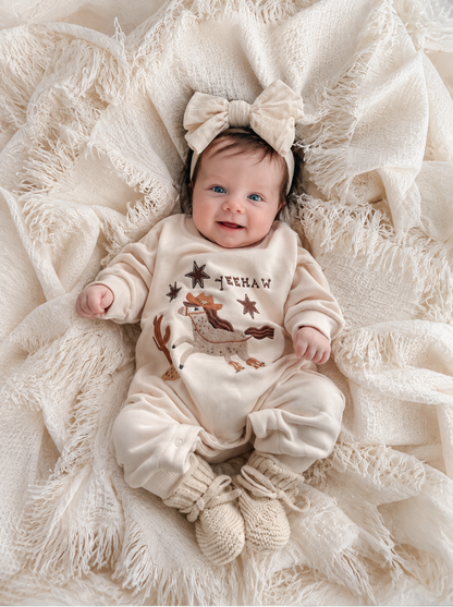 Yeehaw' Lounge Suit - Sand- Special Price