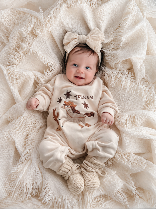 Yeehaw' Lounge Suit - Sand- Special Price