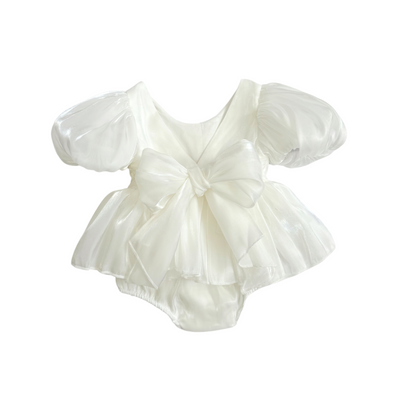 Carolina Organza Romper - White