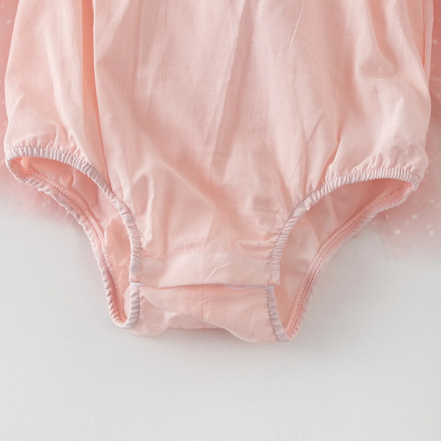 Nardia spotted tulle Dress Romper - Peachy Pink
