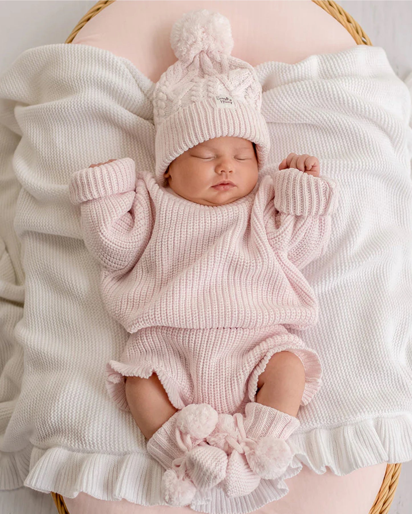Blush Pink Organic Cotton Knit Bloomers - special price