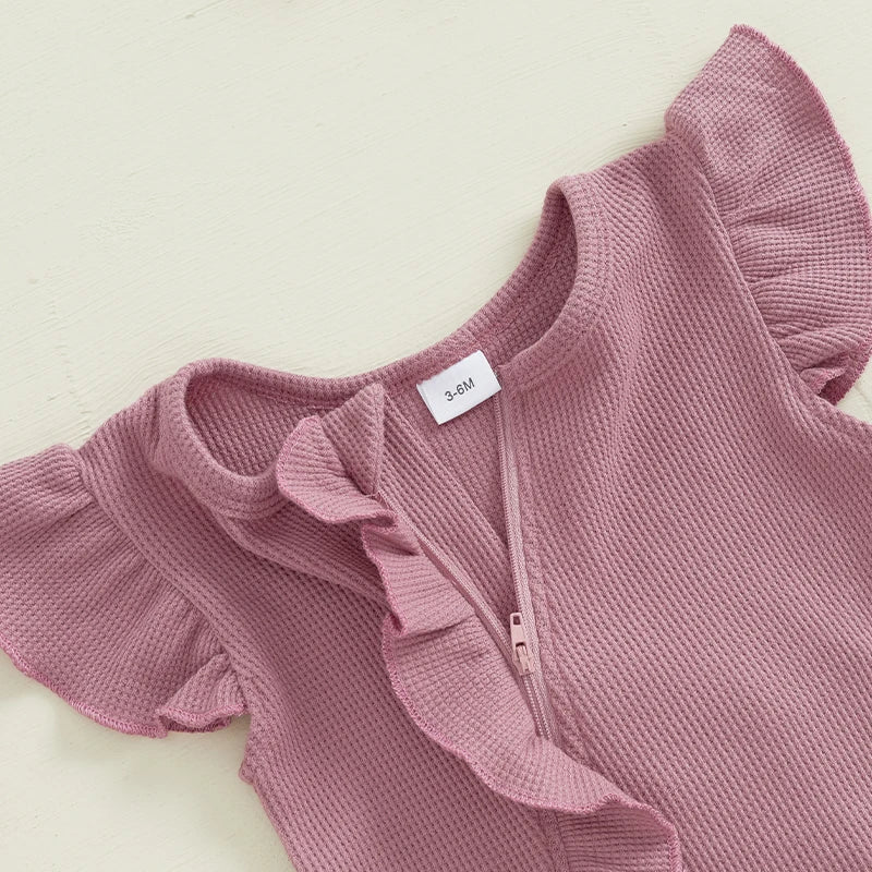 CLEARANCE - Jasmine waffle Romper