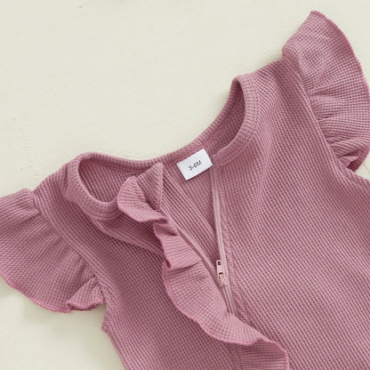 CLEARANCE - Jasmine waffle Romper