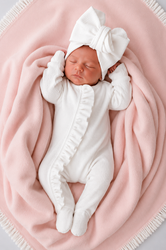 Kayla ruffle cotton Romper play suit  Set- special price