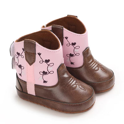 Taylor cowboy/girl ankle Boots- pre-walkers Special price