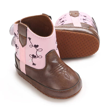 Taylor cowboy/girl ankle Boots- pre-walkers Special price
