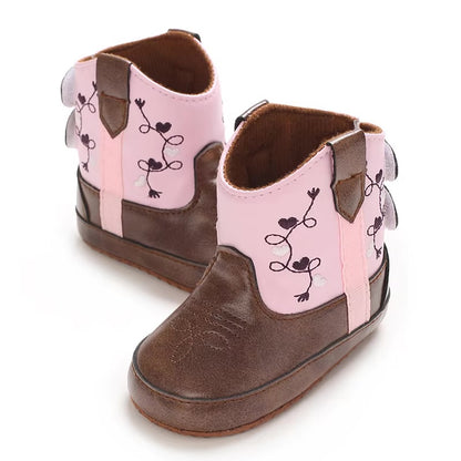 Taylor cowboy/girl ankle Boots- pre-walkers Special price