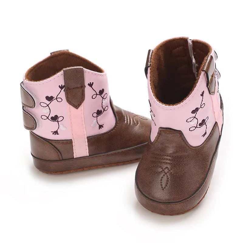Taylor cowboy/girl ankle Boots- pre-walkers Special price