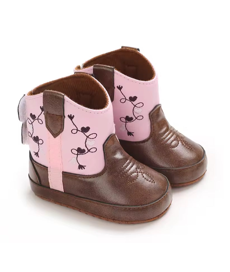 Taylor cowboy/girl ankle Boots- pre-walkers Special price
