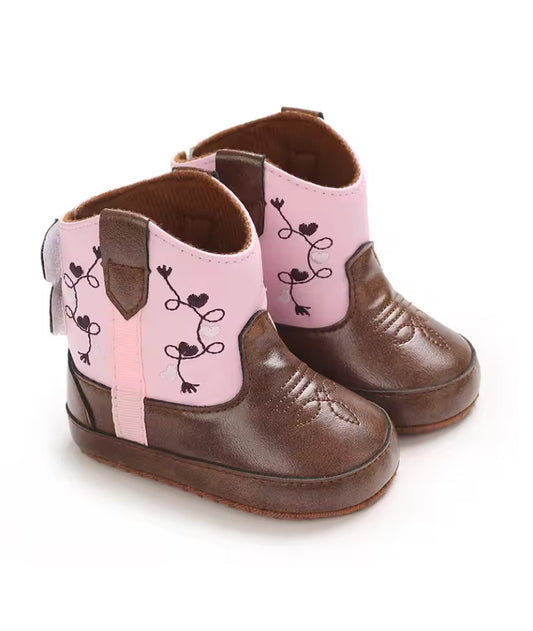 Taylor cowboy/girl ankle Boots- pre-walkers Special price