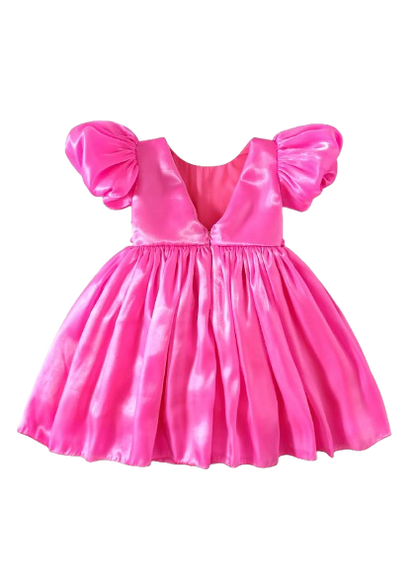 Carolina Organza Dress- Fuchsia Pink 💗💗FREE CLIP