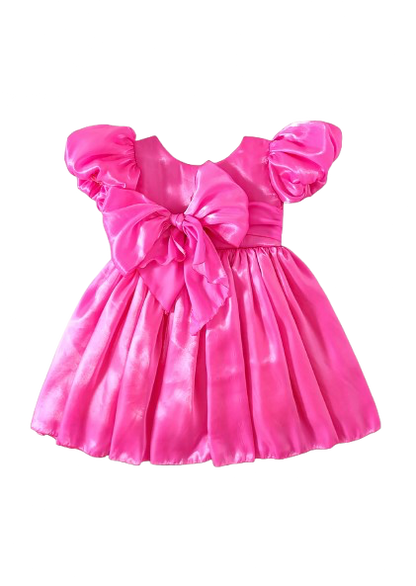 Carolina Organza Dress- Fuchsia Pink 💗💗FREE CLIP