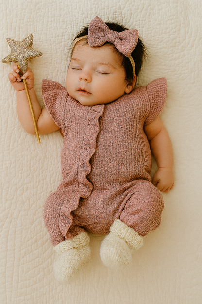 CLEARANCE - Jasmine waffle Romper