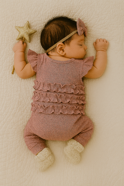 CLEARANCE - Jasmine waffle Romper