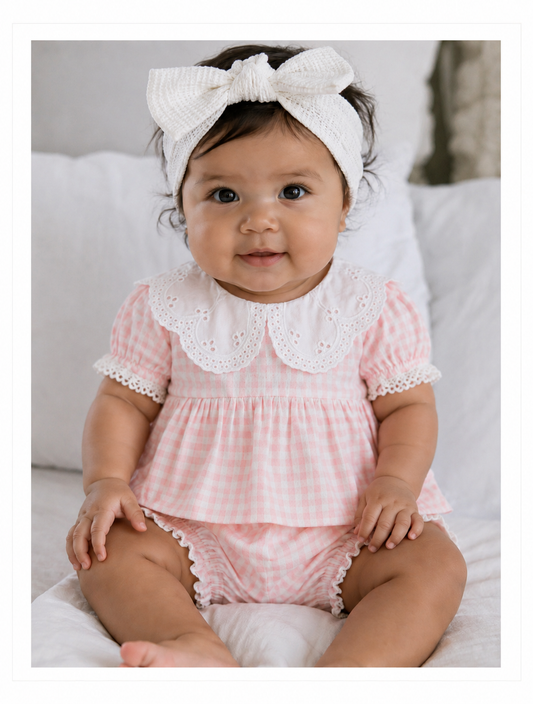 Yolanda cotton plaid Set -special price