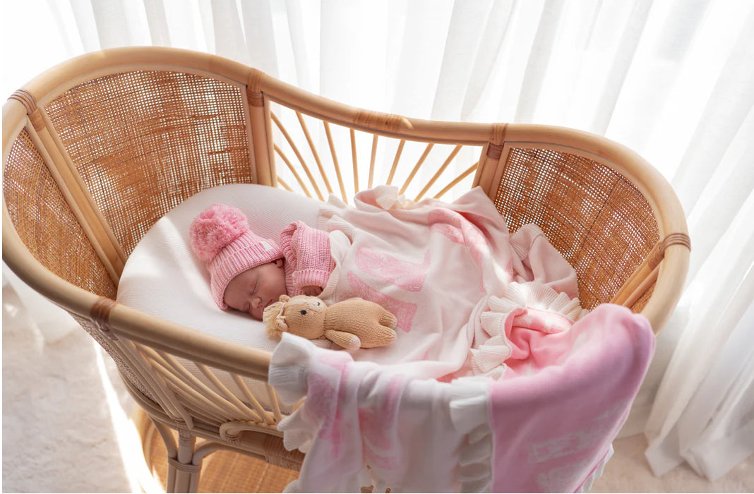 KNIT BLANKET | PINK COWGIRL BOOTS