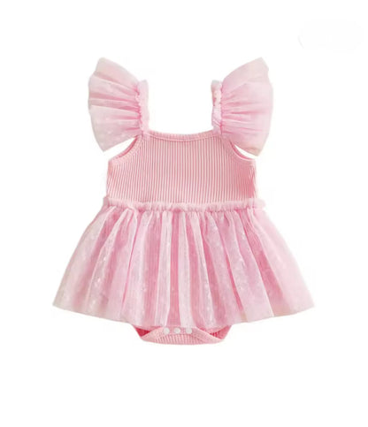Lulu tutu Swiss dot tulle Romper - special price