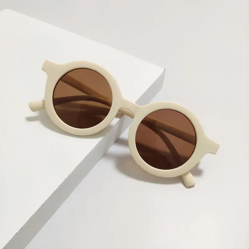Ivory round frame Sunglasses