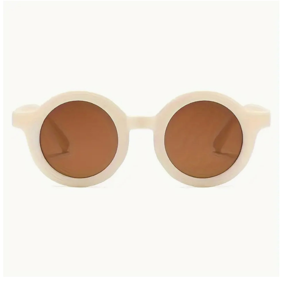Ivory round frame Sunglasses