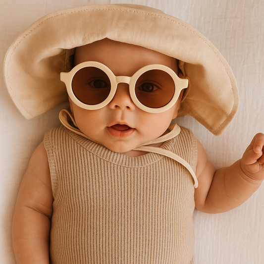 Ivory round frame Sunglasses