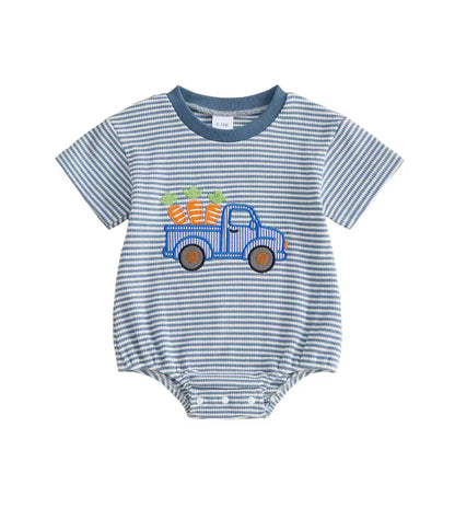 Calum truck cotton Romper