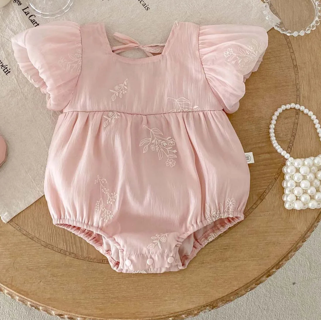 Madeline -embroidered Romper