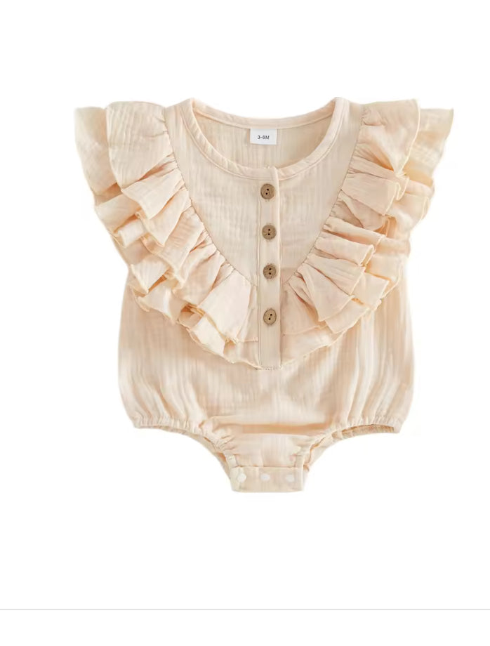 Constance cotton frill Romper