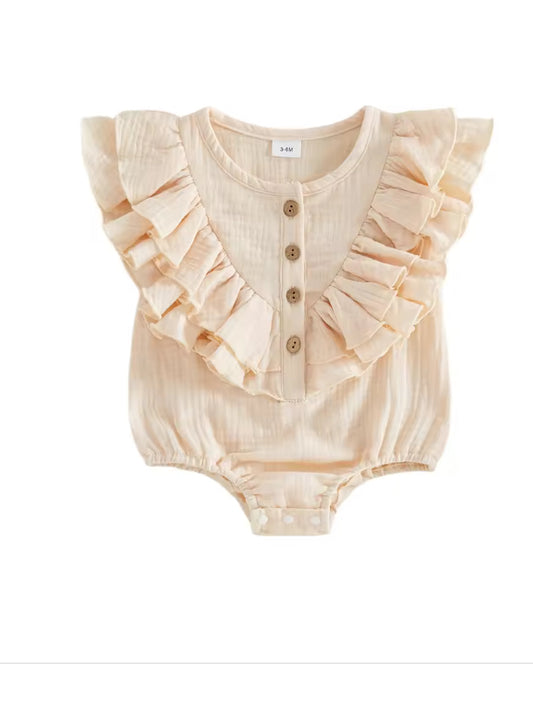 Constance cotton frill Romper