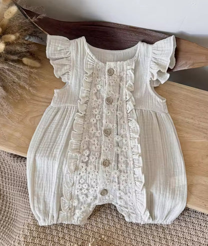 Celine cotton ribbed playsuit