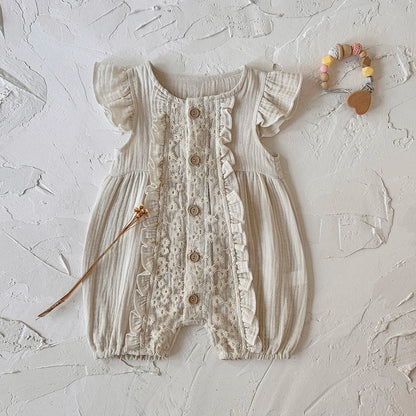 Celine cotton ribbed playsuit