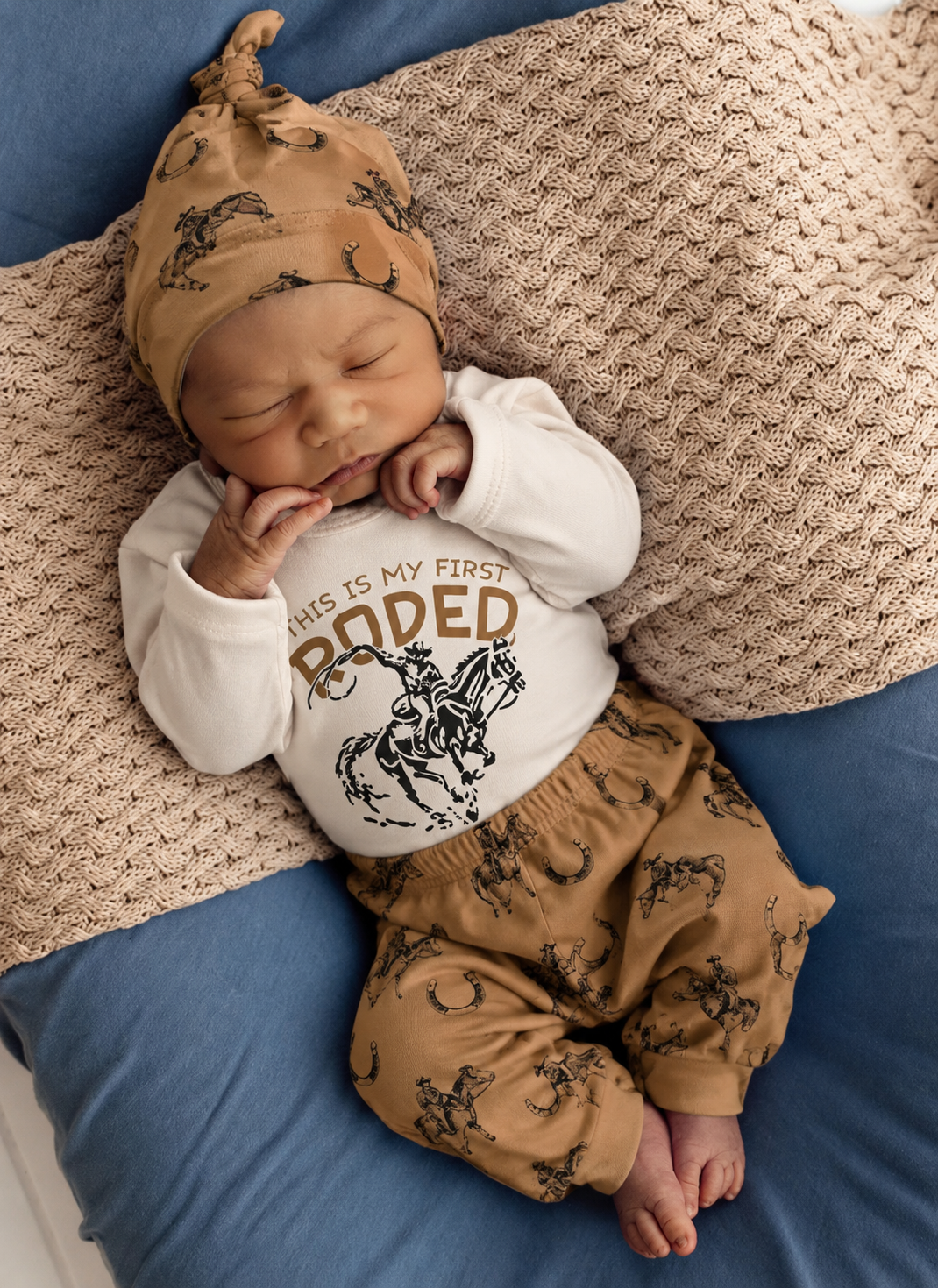 My fist Rodeo -cotton Romper Set