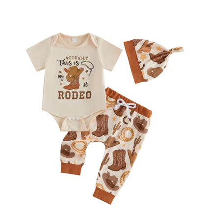 Actually this is my first Rodeo - cotton romper Set