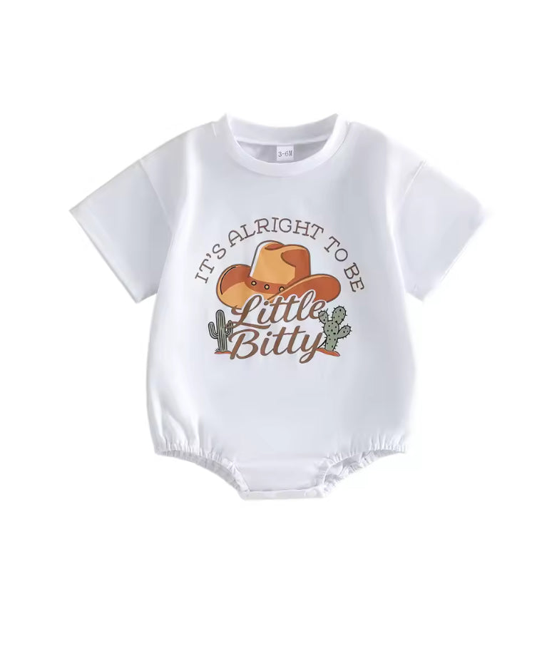 It’s ok to be little bitty - cotton Romper