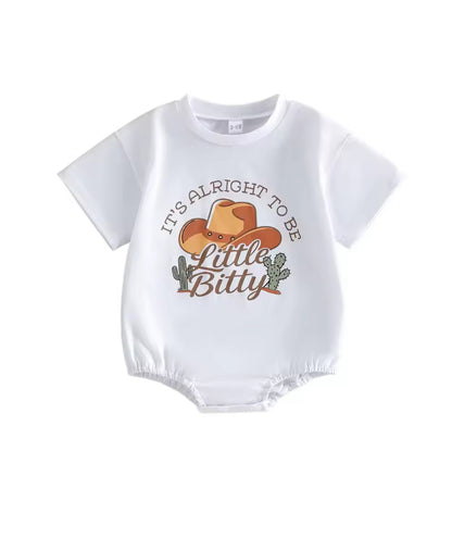 It’s ok to be little bitty - cotton Romper
