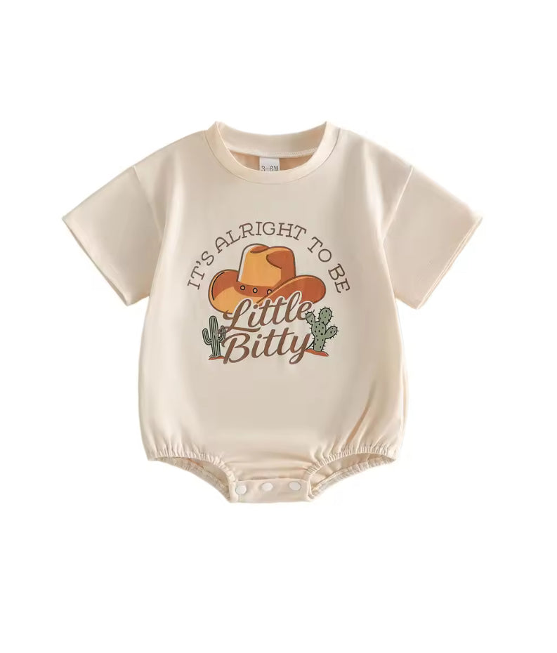 It’s ok to be little bitty - cotton Romper
