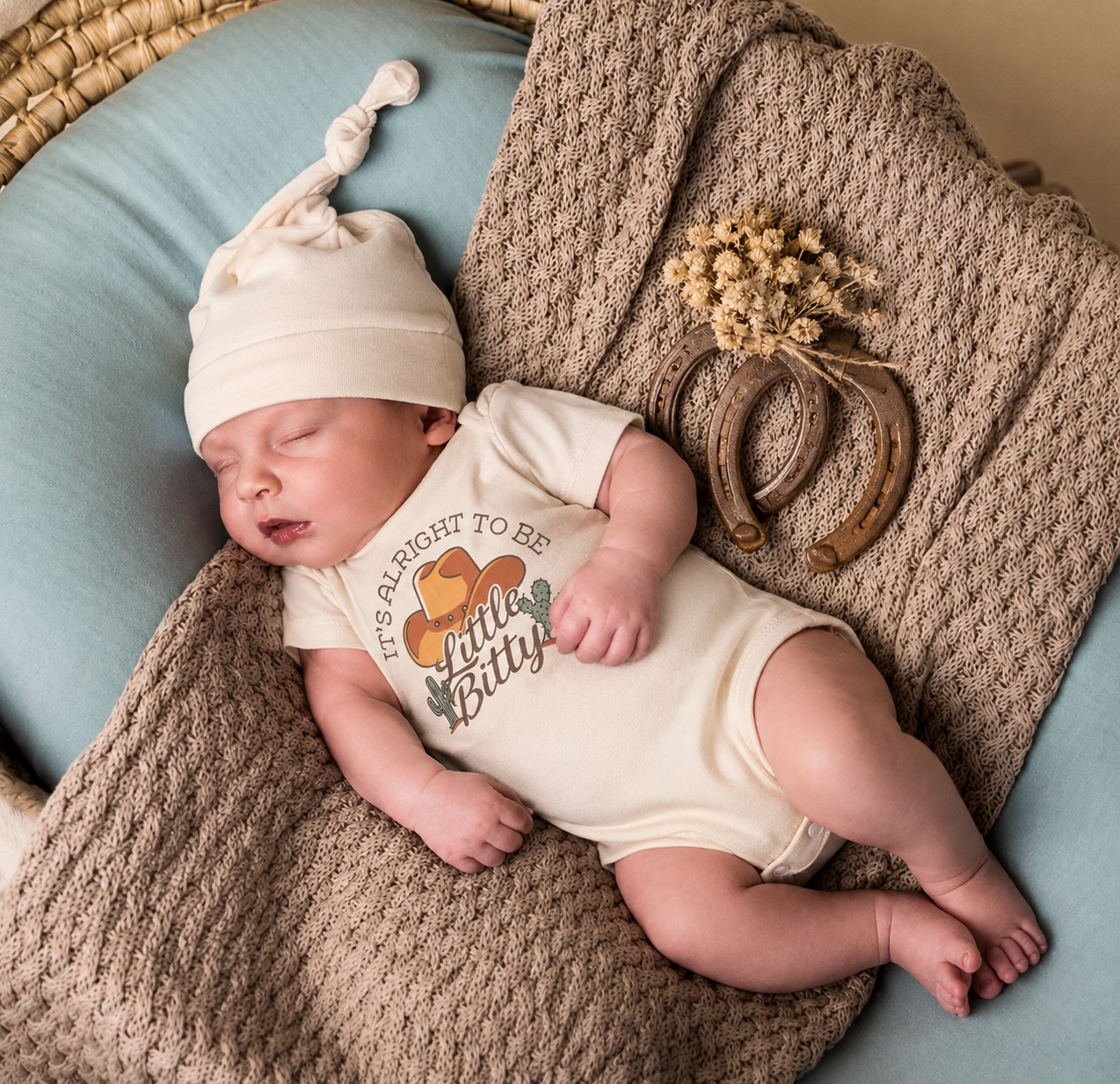 It’s ok to be little bitty - cotton Romper