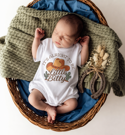 It’s ok to be little bitty - cotton Romper
