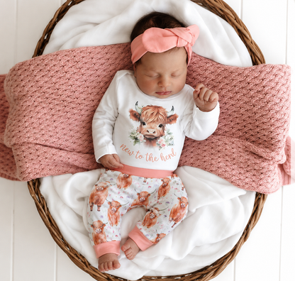 New to the herd -pink Cotton Set