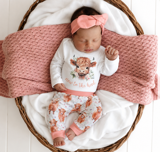 New to the herd -pink Cotton Set