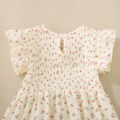 Cherry Sunday cotton Romper