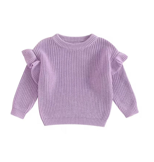 Flutter cotton Jumper-purple