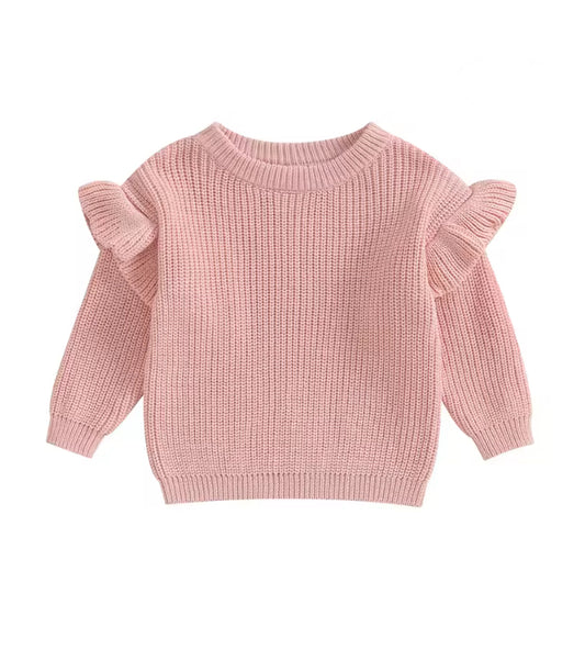 Flutter cotton Jumper- Pink