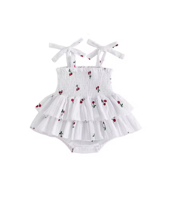 Cherry Pie cotton Romper