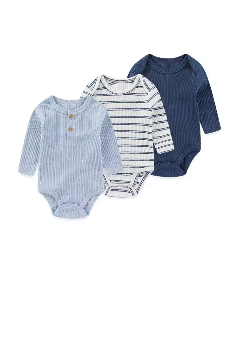 Raymond - 3 x Rompers 100% cotton