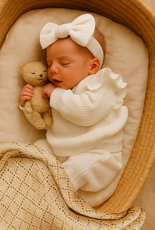 Flutter cotton Jumper- White